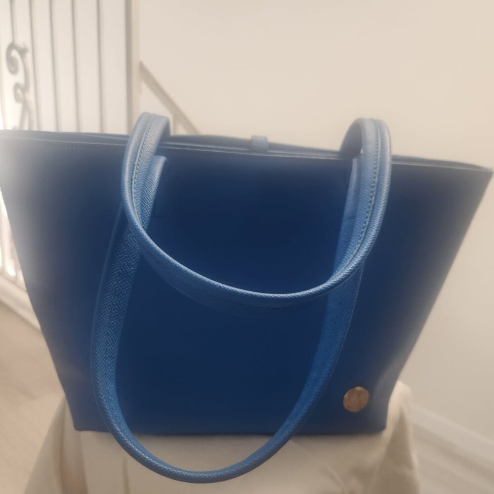 Vince Camuto Blue Leather Tote